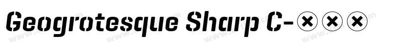 Geogrotesque Sharp C字体转换